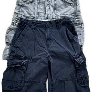 Boys Cargo Shorts Size 10 GAP Children’s Place Lot of 2 Blue Gray Bundle